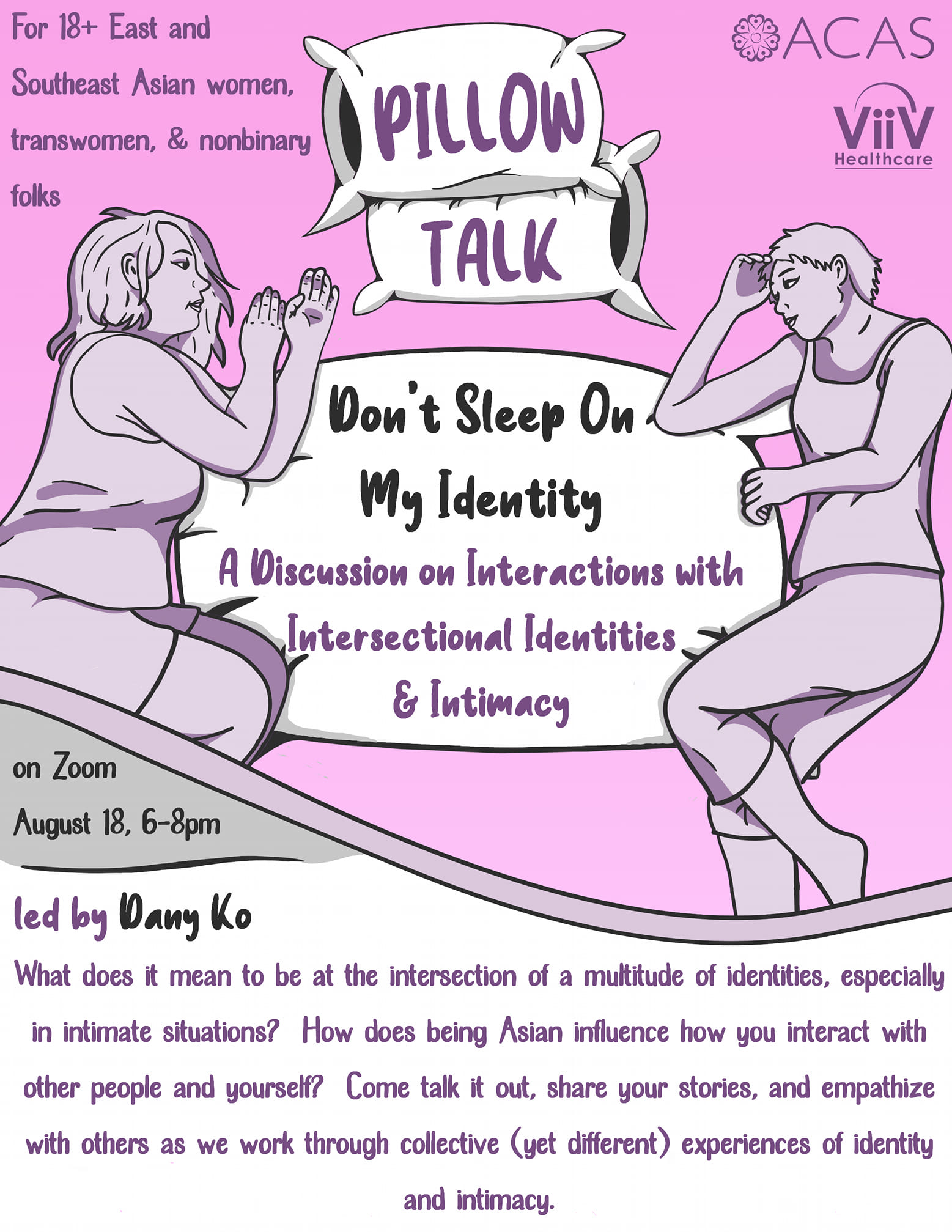 Poster for Pillow Talk Identity Workshop