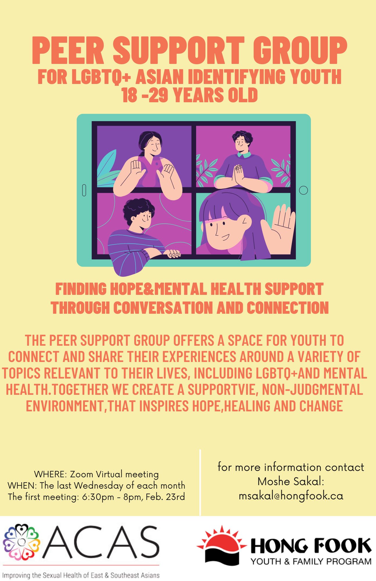 Asian Lgbtq Youth Peer Support Group With Hong Fook Asian Community Aids Services