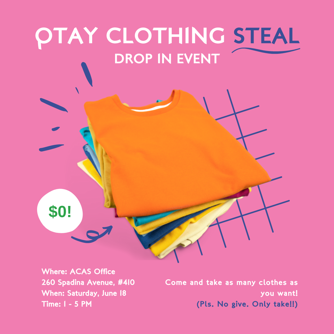 QTAY Clothing Steal, text same as website description of event