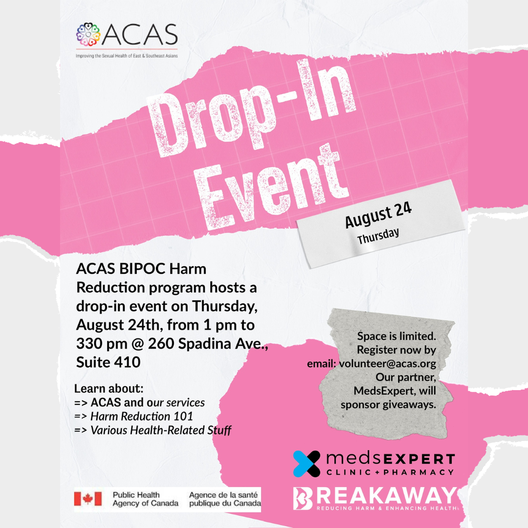 ACAS BIPOC Harm Reduction Program Drop-In Event